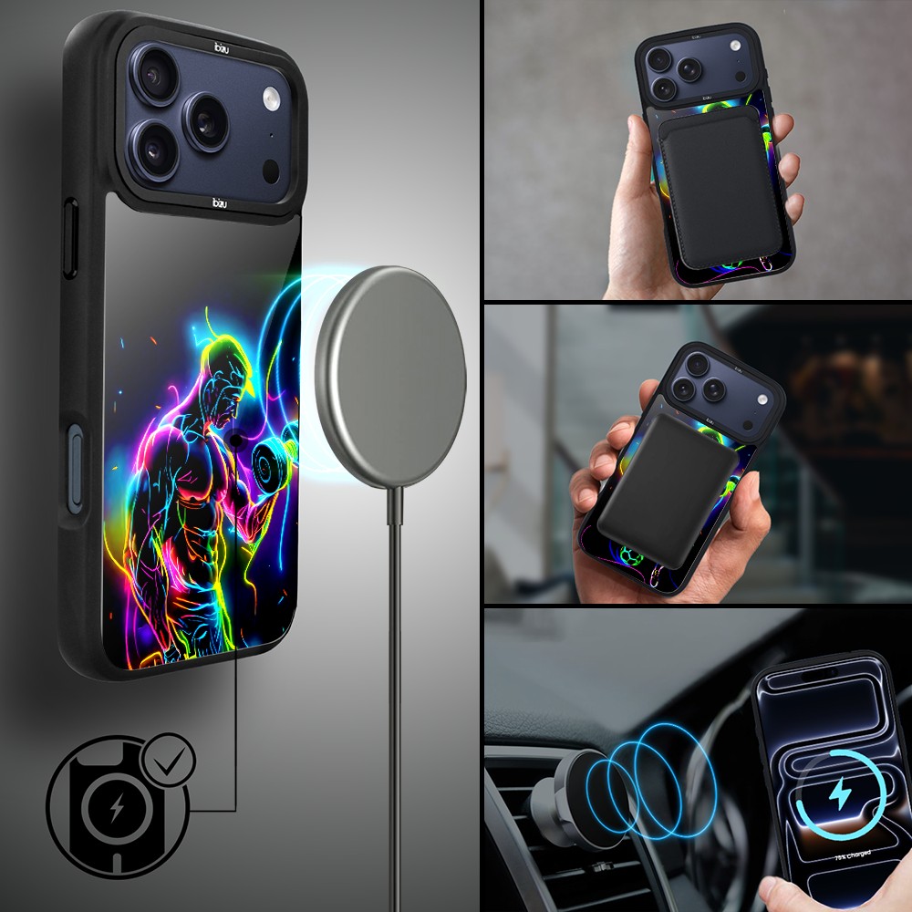 Etui do iPhone 17 Pro Max IBIZU DropGuard Matt z MagSafe, #ElectroMove, Jest moc ip 17 pro-3