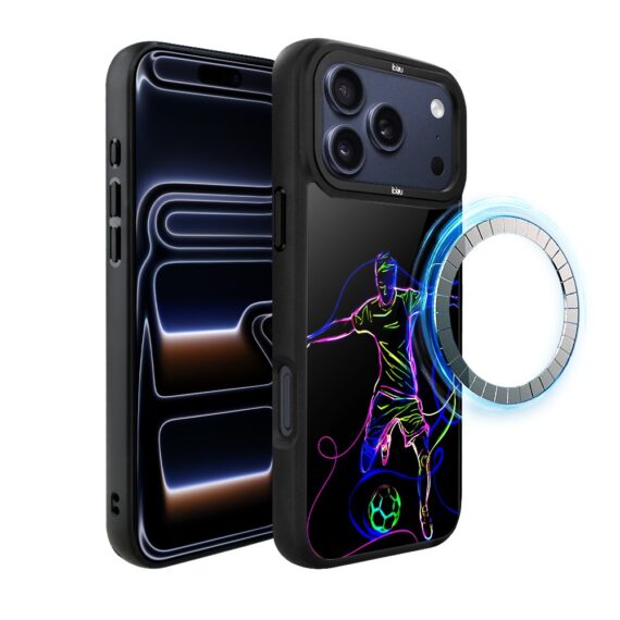 Etui do iPhone 17 Pro Max IBIZU DropGuard Matt z MagSafe, #ElectroMove, Moc football'u ip 17 pro-1