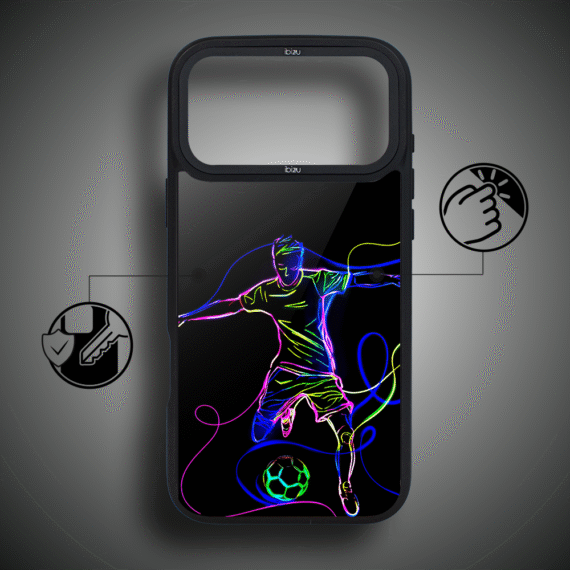 Etui do iPhone 17 Pro Max IBIZU DropGuard Matt z MagSafe, #ElectroMove, Moc football'u ip 17 pro-2
