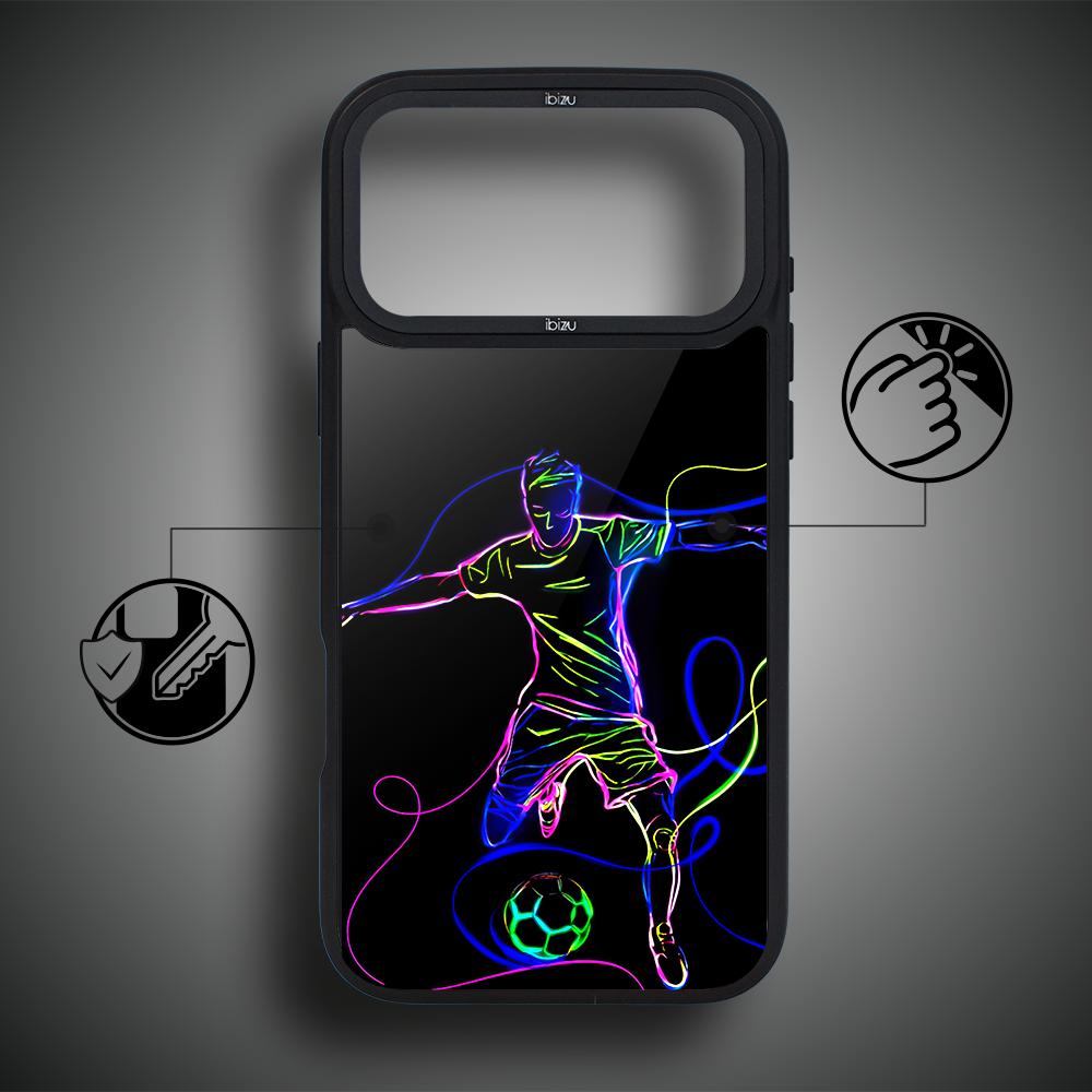 Etui do iPhone 17 Pro Max IBIZU DropGuard Matt z MagSafe, #ElectroMove, Moc football'u ip 17 pro-2