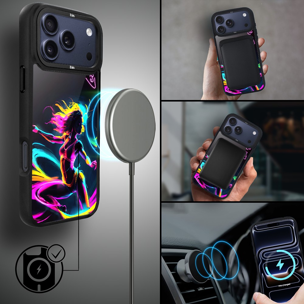 Etui do iPhone 17 Pro Max IBIZU DropGuard Matt z MagSafe, #ElectroMove, Taneczny rytmip 17 pro-4
