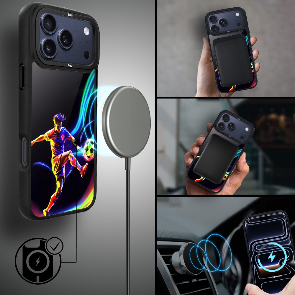 Etui do iPhone 17 Pro Max IBIZU DropGuard Matt z MagSafe, #ElectroMove, W rytmie piłki nożnej ip 17 pro-3
