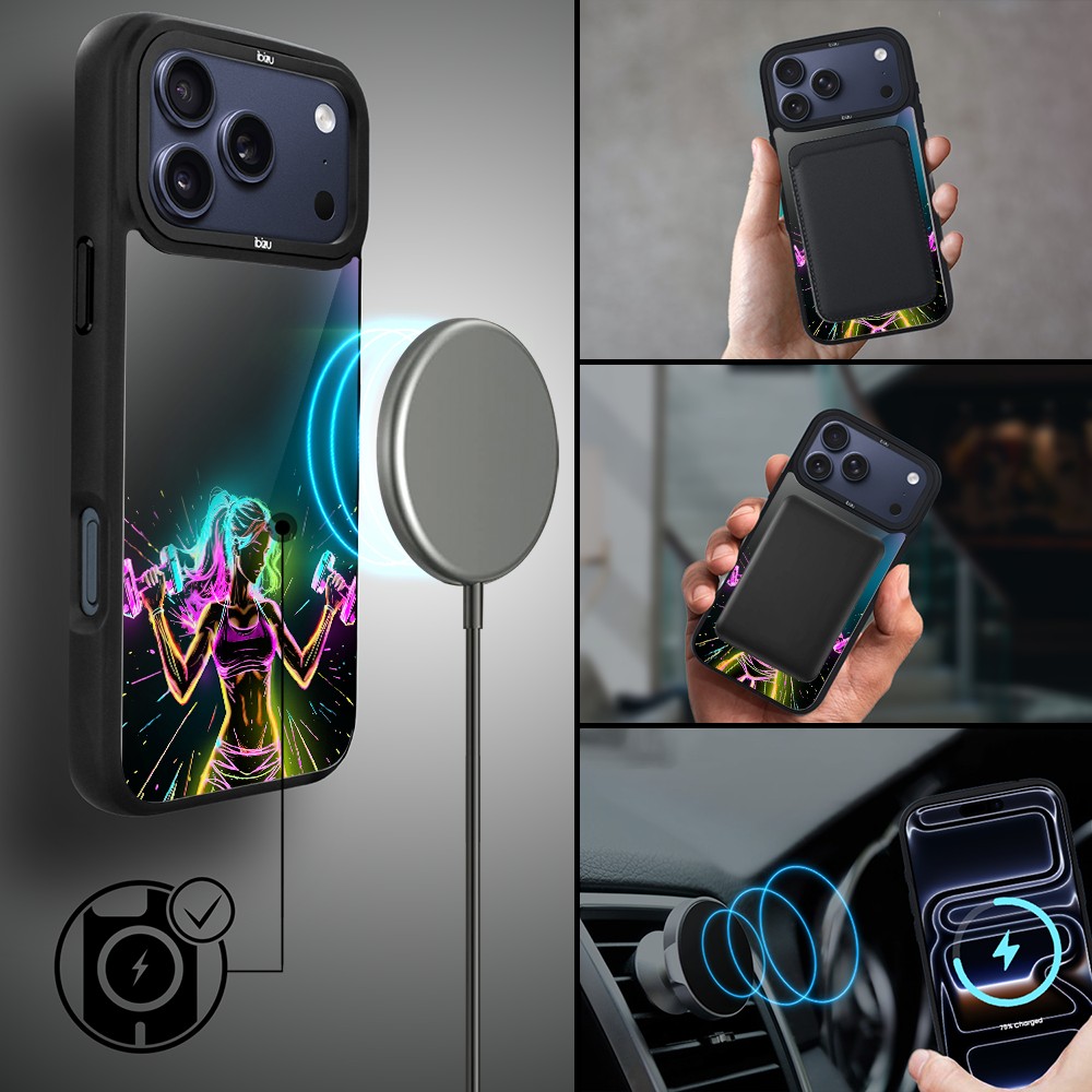 Etui do iPhone 17 Pro Max IBIZU DropGuard Matt z MagSafe, #ElectroMove, Wibracja fitness ip 17 pro-4