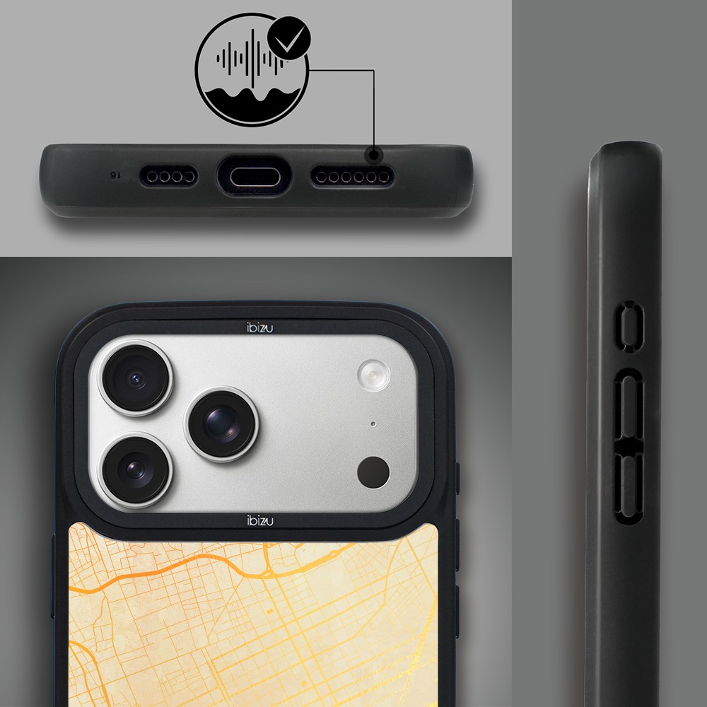 Etui do iPhone 17 Pro Max IBIZU DropGuard Matt z MagSafe, Mapy Świata, Barcelona ip 17 pro-1