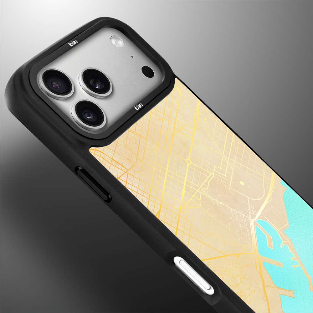 Etui do iPhone 17 Pro Max IBIZU DropGuard Matt z MagSafe, Mapy Świata, Barcelona ip 17 pro-3