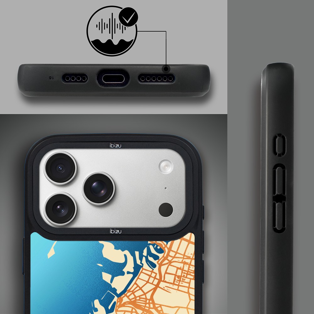Etui do iPhone 17 Pro Max IBIZU DropGuard Matt z MagSafe, Mapy Świata, Dubai ip 17 pro-1