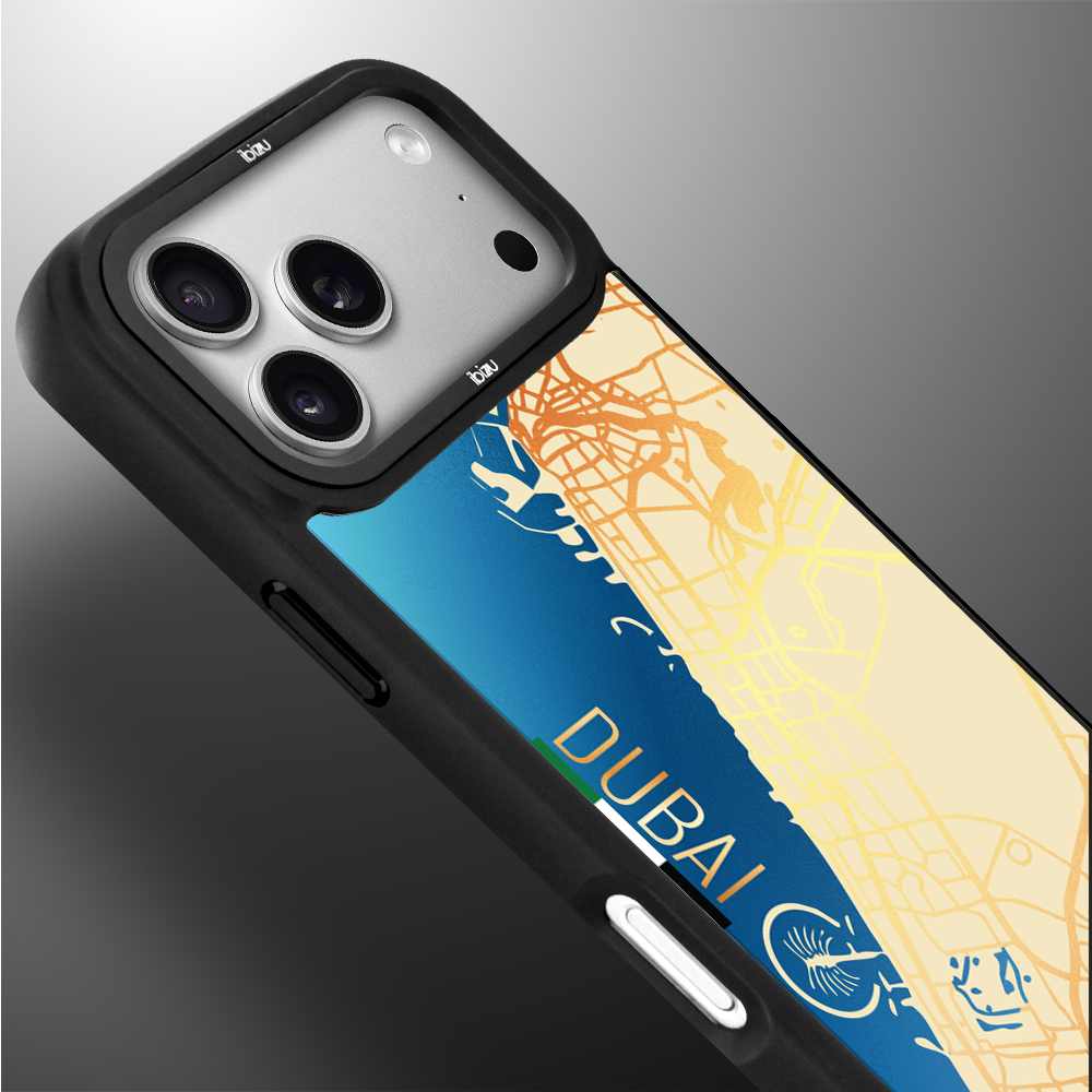 Etui do iPhone 17 Pro Max IBIZU DropGuard Matt z MagSafe, Mapy Świata, Dubai ip 17 pro-3