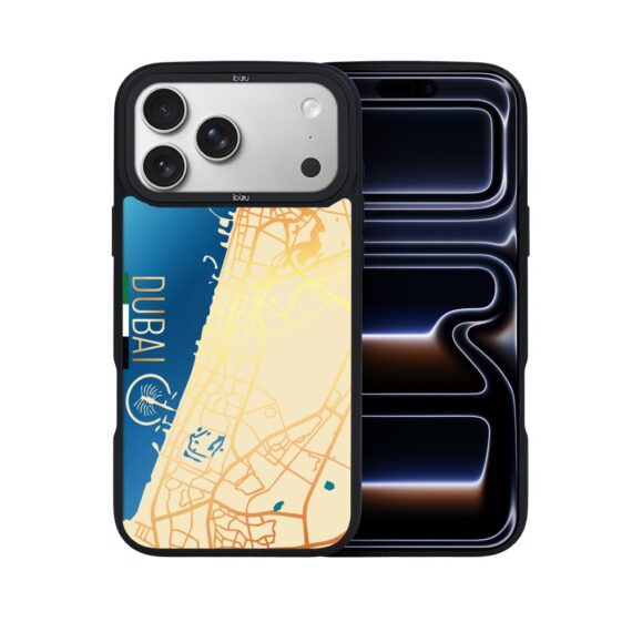 Etui do iPhone 17 Pro Max IBIZU DropGuard Matt z MagSafe, Mapy Świata, Dubai ip 17 pro-7