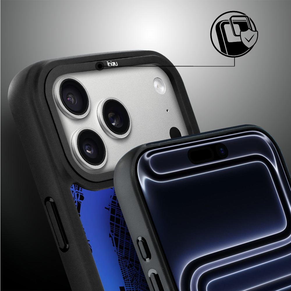 Etui do iPhone 17 Pro Max IBIZU DropGuard Matt z MagSafe, Mapy Świata, New York ip 17 pro-2