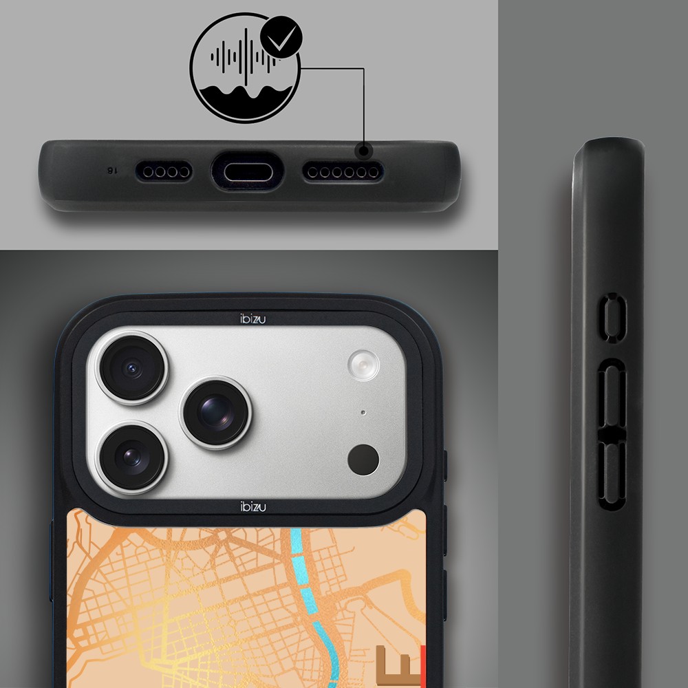 Etui do iPhone 17 Pro Max IBIZU DropGuard Matt z MagSafe, Mapy Świata, Rome ip 17 pro-1