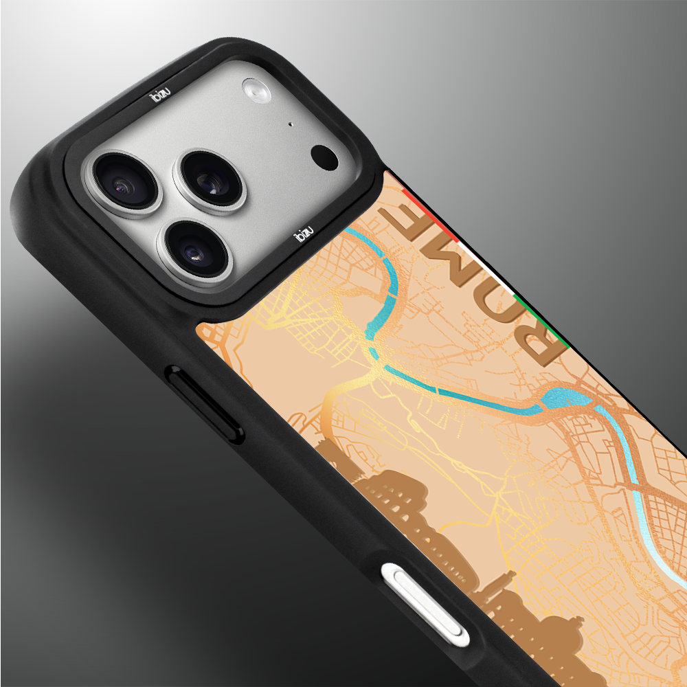 Etui do iPhone 17 Pro Max IBIZU DropGuard Matt z MagSafe, Mapy Świata, Rome ip 17 pro-3