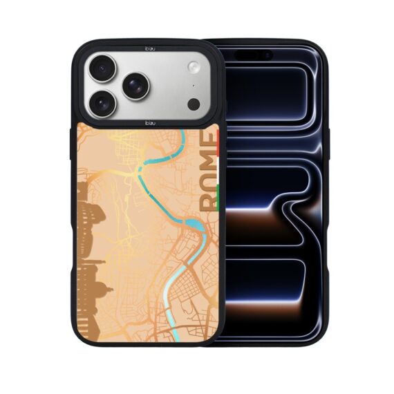 Etui do iPhone 17 Pro Max IBIZU DropGuard Matt z MagSafe, Mapy Świata, Rome ip 17 pro-7