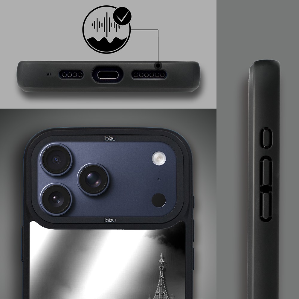 Etui do iPhone 17 Pro Max IBIZU DropGuard Matt z MagSafe, Noir City, Big Ben ip 17 pro-1