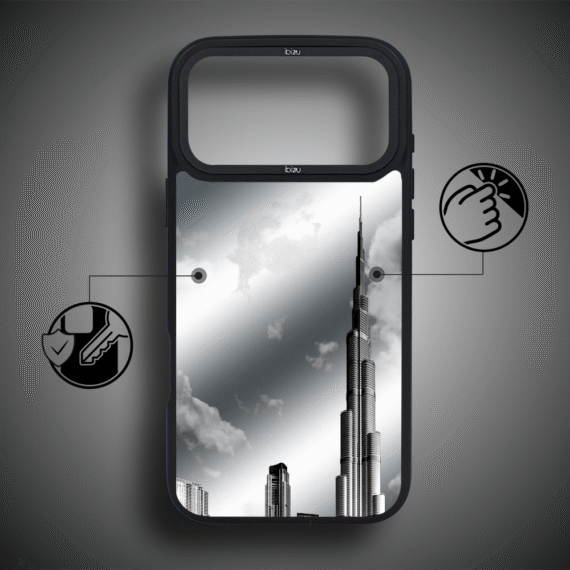 Etui do iPhone 17 Pro Max IBIZU DropGuard Matt z MagSafe, Noir City, Burj Khalifa ip 17 pro-5