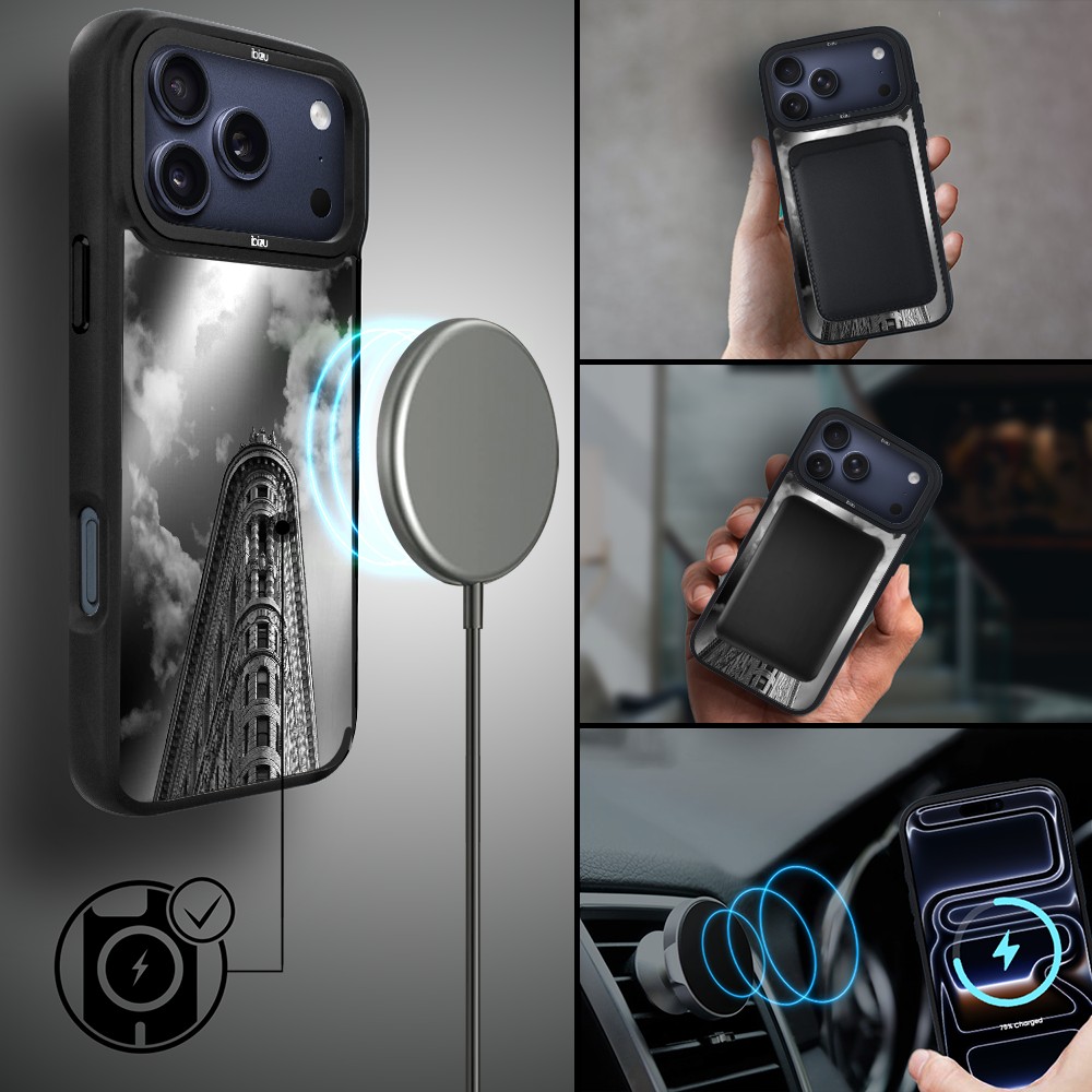 Etui do iPhone 17 Pro Max IBIZU DropGuard Matt z MagSafe, Noir City, Flatiron ip 17 pro-4