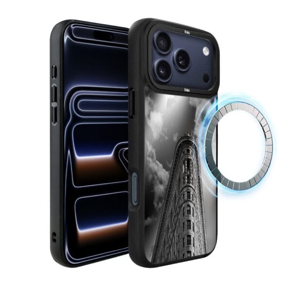 Etui do iPhone 17 Pro IBIZU DropGuard Matt z MagSafe, Noir City, Flatiron