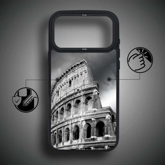 Etui do iPhone 17 Pro Max IBIZU DropGuard Matt z MagSafe, Noir City, Koloseum ip 17 pro-5