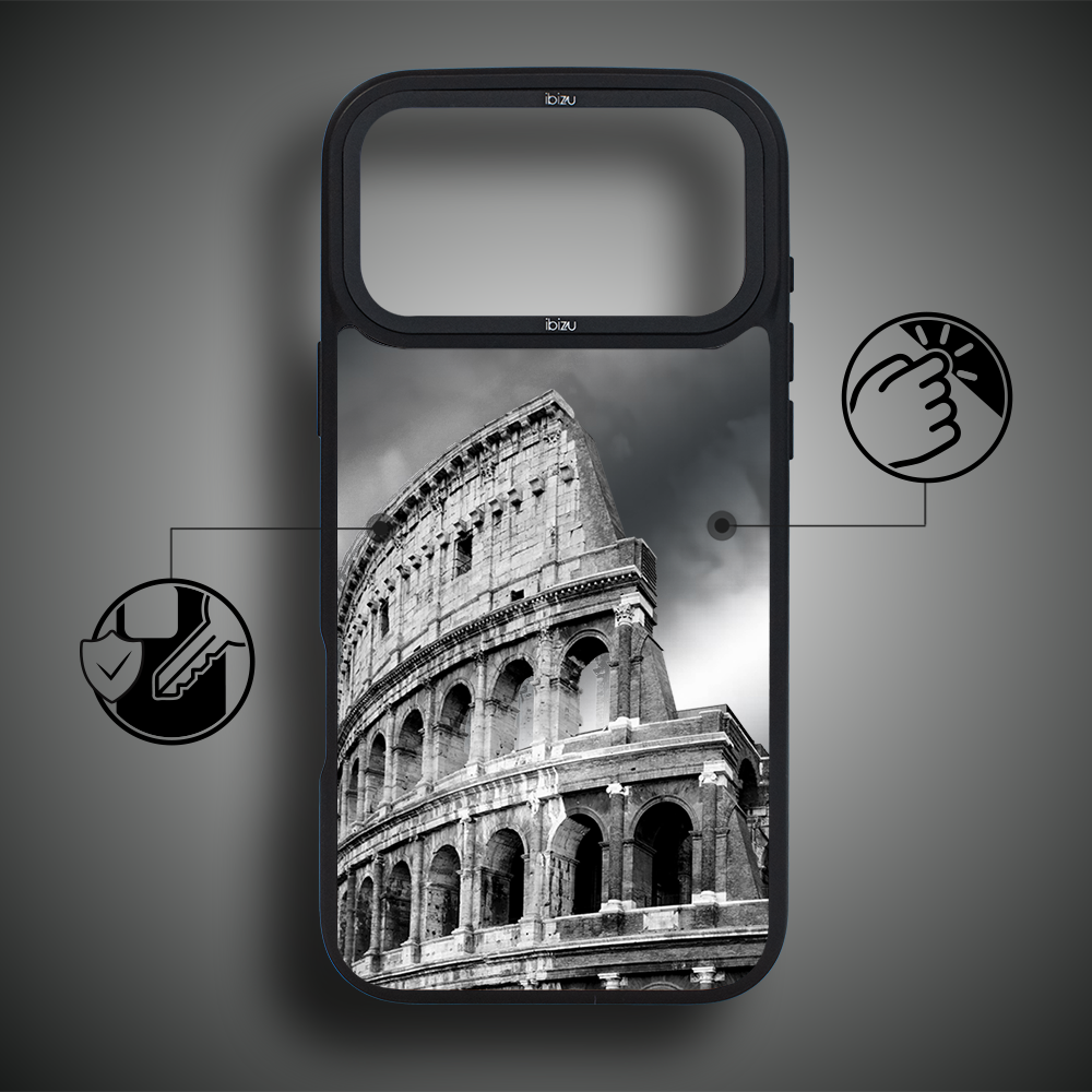 Etui do iPhone 17 Pro Max IBIZU DropGuard Matt z MagSafe, Noir City, Koloseum ip 17 pro-5