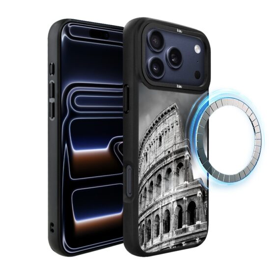 Etui do iPhone 17 Pro Max IBIZU DropGuard Matt z MagSafe, Noir City, Koloseum ip 17 pro-6