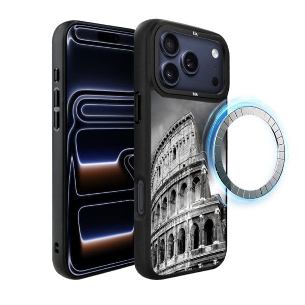Etui do iPhone 17 Pro Max IBIZU DropGuard Matt z MagSafe, Noir City, Koloseum