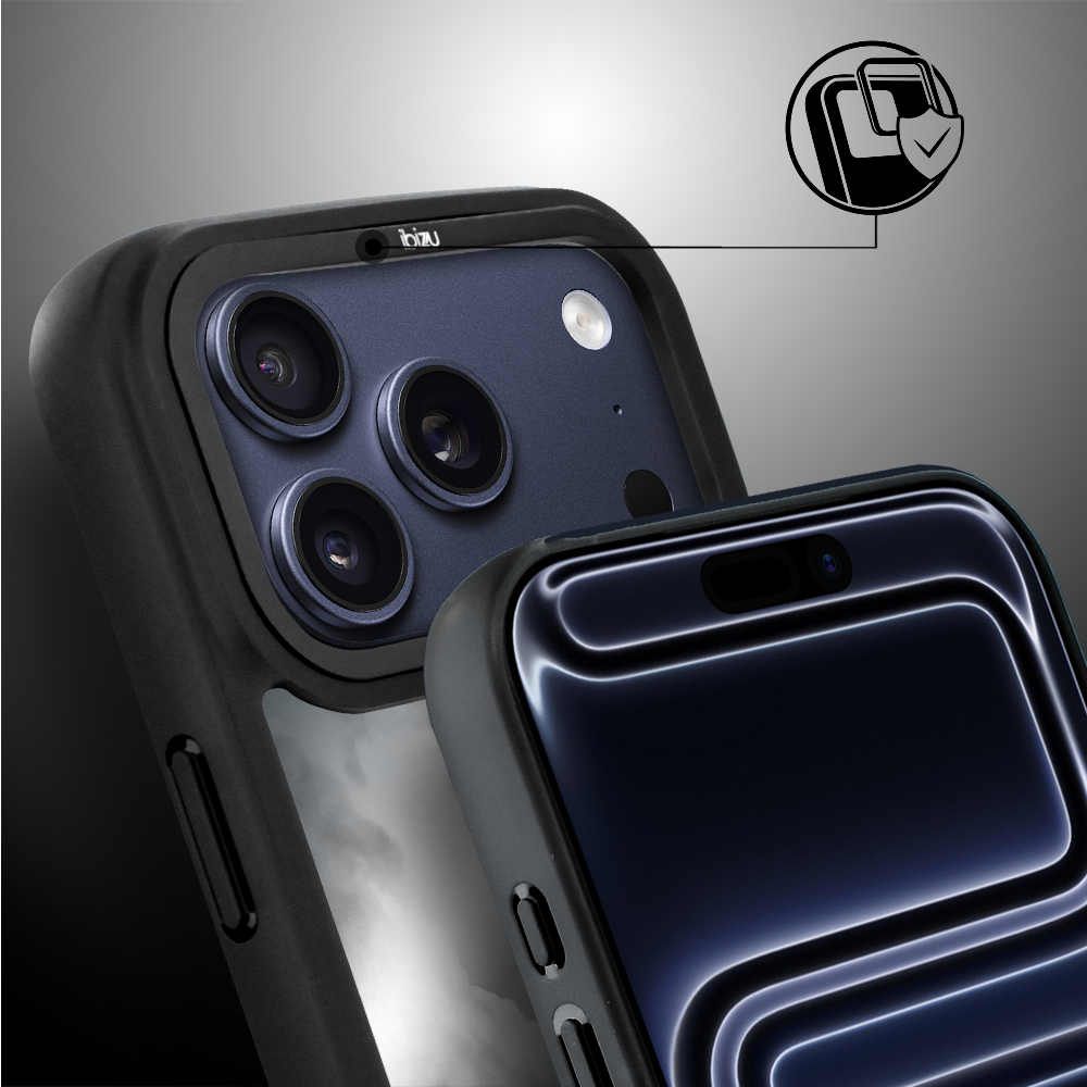 Etui do iPhone 17 Pro Max IBIZU DropGuard Matt z MagSafe, Noir City, Wieża Eiffla ip 17 pro-2