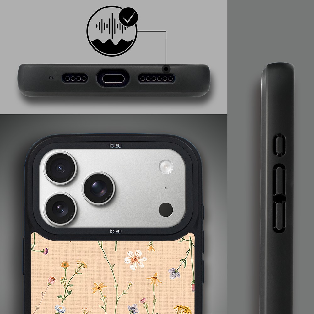 Etui do iPhone 17 Pro Max IBIZU DropGuard Matt z MagSafe, Pastel Bloom, Koralowa Łąka ip 17 pro-1