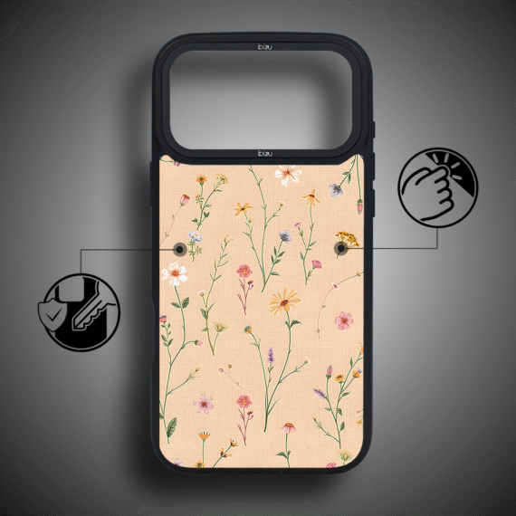 Etui do iPhone 17 Pro Max IBIZU DropGuard Matt z MagSafe, Pastel Bloom, Koralowa Łąka ip 17 pro-5