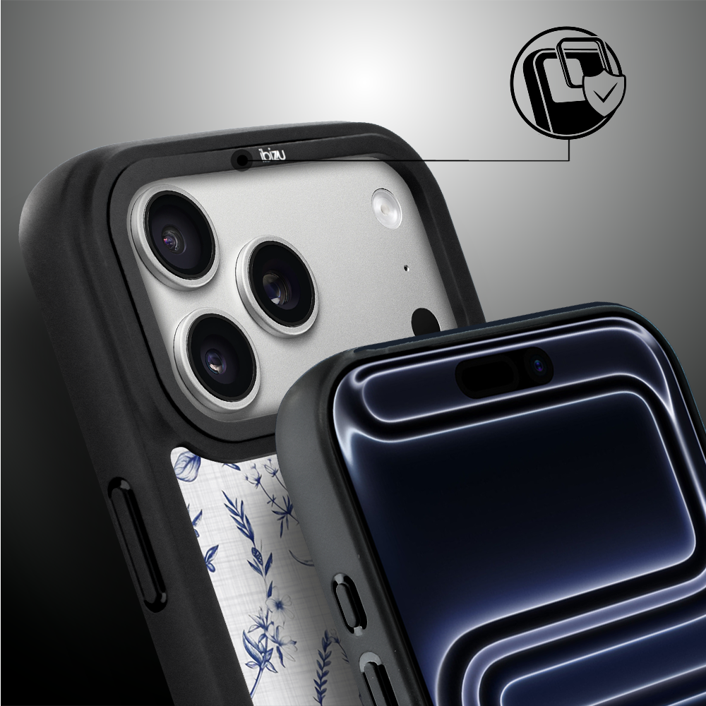 Etui do iPhone 17 Pro Max IBIZU DropGuard Matt z MagSafe, Pastel Bloom, Lazurowe Szepty ip 17 pro-2