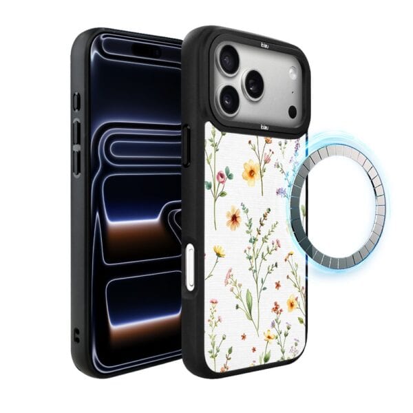 Etui do iPhone 17 Pro IBIZU DropGuard Matt z MagSafe, Pastel Bloom, Letni Bukiet