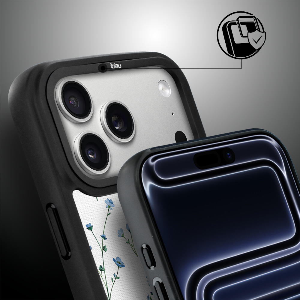 Etui do iPhone 17 Pro Max IBIZU DropGuard Matt z MagSafe, Pastel Bloom, Niebieski sen ip 17 pro-2