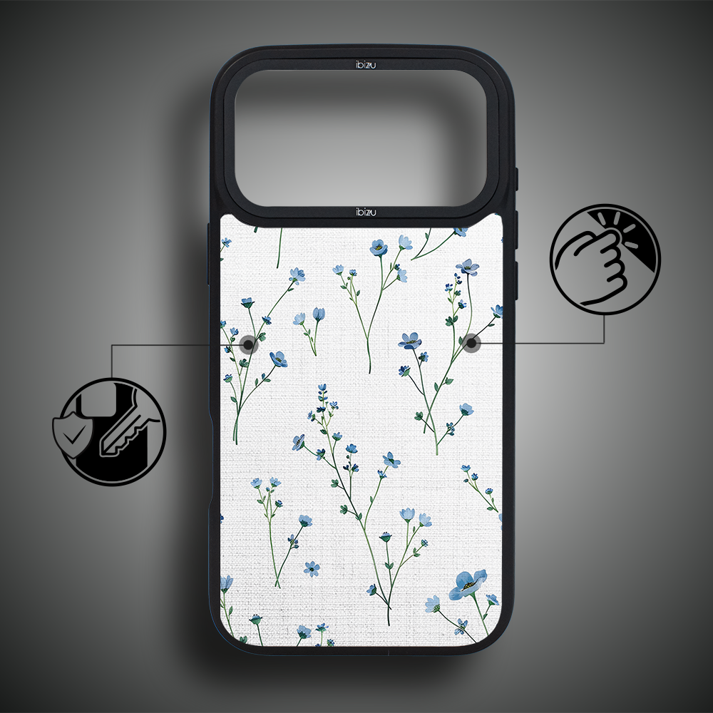 Etui do iPhone 17 Pro Max IBIZU DropGuard Matt z MagSafe, Pastel Bloom, Niebieski sen ip 17 pro-5