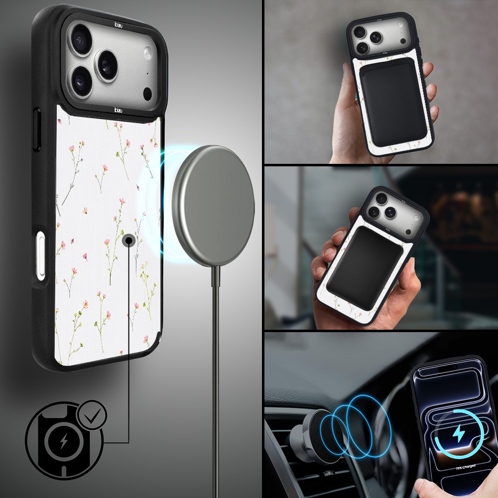 Etui do iPhone 17 Pro Max IBIZU DropGuard Matt z MagSafe, Pastel Bloom, Polna fantazja ip 17 pro-4