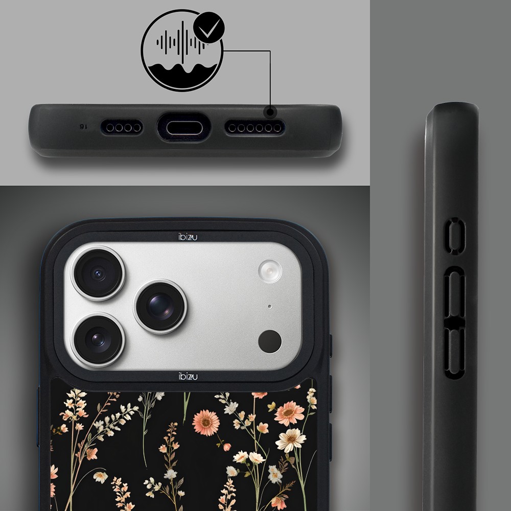 Etui do iPhone 17 Pro Max IBIZU DropGuard Matt z MagSafe, Pastel Bloom, Północny ogródip 17 pro-1