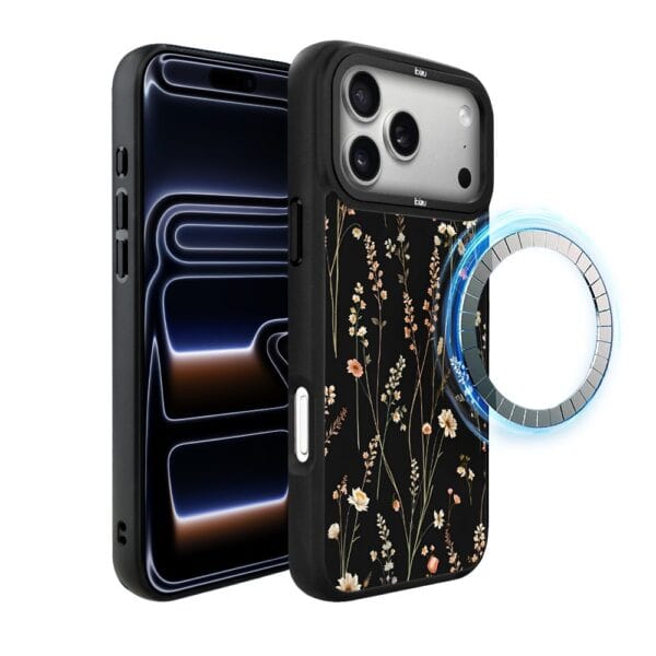 Etui do iPhone 17 Pro Max IBIZU DropGuard Matt z MagSafe, Pastel Bloom, Północny ogródip 17 pro-6