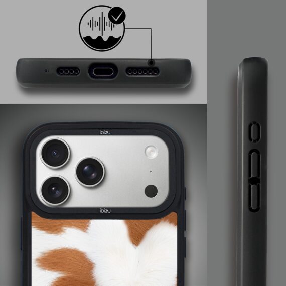 Etui do iPhone 17 Pro Max IBIZU DropGuard Matt z MagSafe, Zew Natury, Alpejska krowa ip 17 pro-6