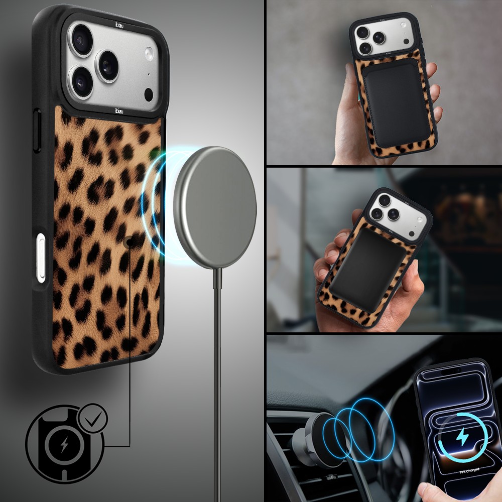 Etui do iPhone 17 Pro Max IBIZU DropGuard Matt z MagSafe, Zew Natury, Pantera ip 17 pro-3