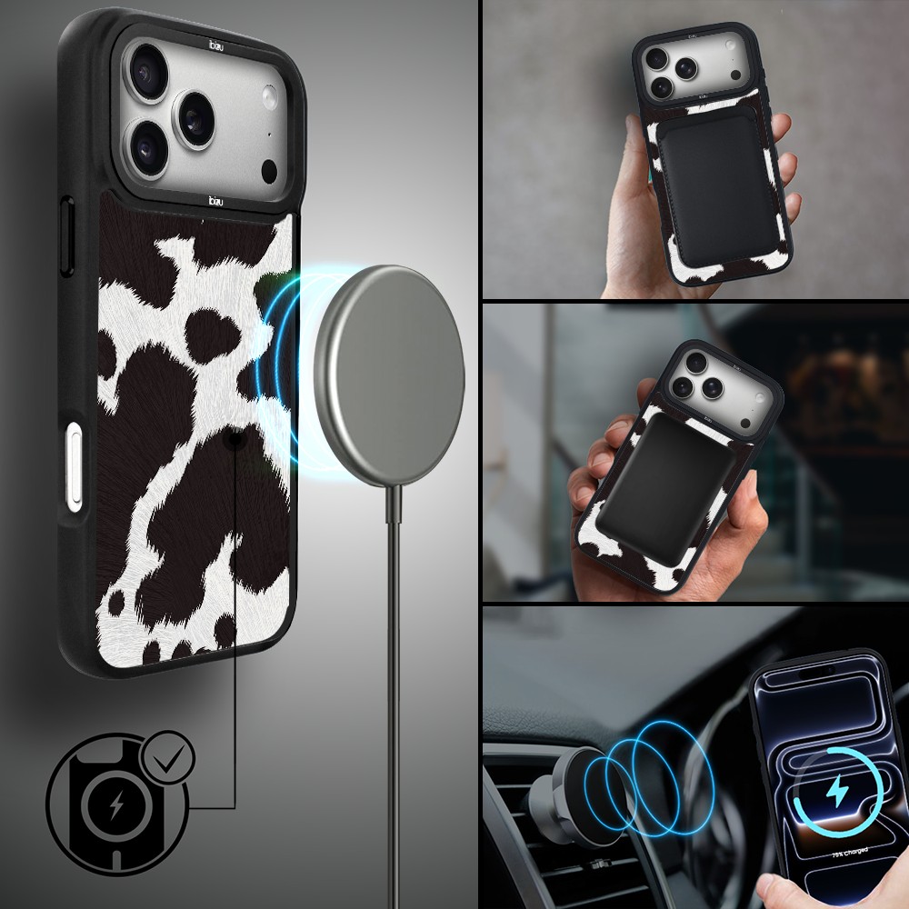 Etui do iPhone 17 Pro Max IBIZU DropGuard Matt z MagSafe, Zew Natury, Polska Krowa ip 17 pro-3