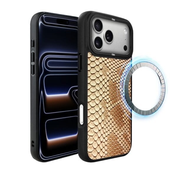 Etui do iPhone 17 Pro IBIZU DropGuard Matt z MagSafe, Zew Natury, Wąż