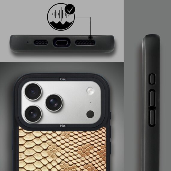 Etui do iPhone 17 Pro Max IBIZU DropGuard Matt z MagSafe, Zew Natury, Wąż ip 17 pro-6