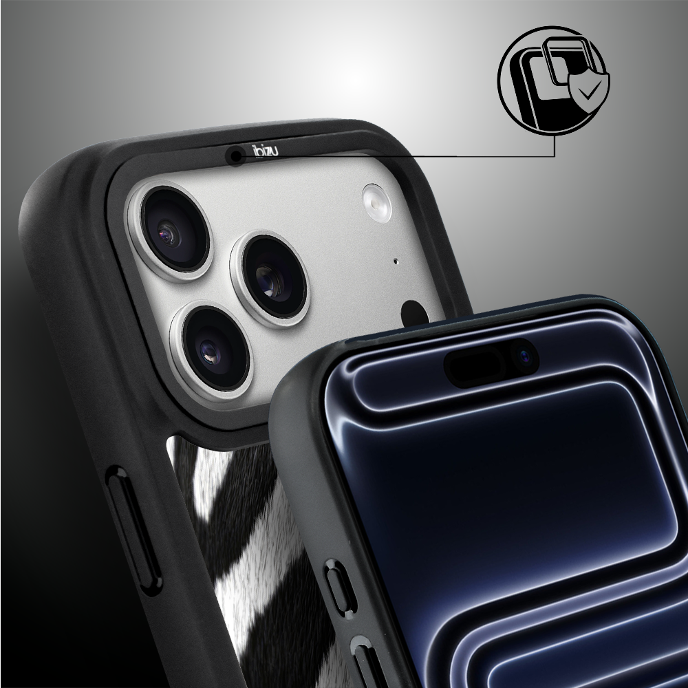 Etui do iPhone 17 Pro Max IBIZU DropGuard Matt z MagSafe, Zew Natury, Zebra ip 17 pro-2