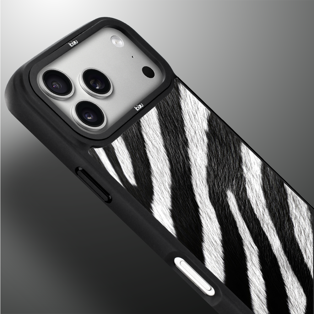 Etui do iPhone 17 Pro Max IBIZU DropGuard Matt z MagSafe, Zew Natury, Zebra ip 17 pro-3