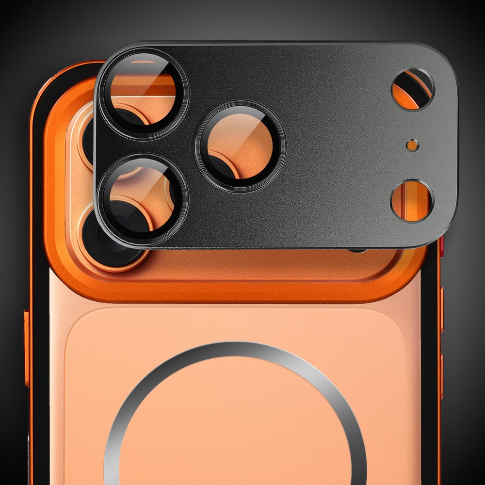 Etui do iPhone 17 Pro Max Metal Defender, metalowa ramka z MagSafe, pomarańczowe Obszar kompozycji 7