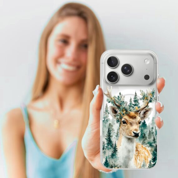 Etui do iPhone 17 Pro Max z MagSafe, Przytulne święta, Leśny Jelonek 17 Pro i Pro Max-4