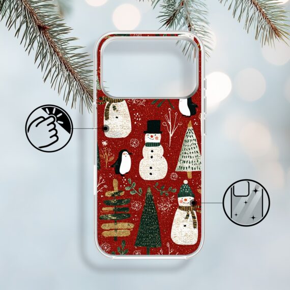Etui do iPhone 17 Pro Max z MagSafe, Przytulne święta, Rustykalna świąteczna kraina 17 Pro i Pro Max-1