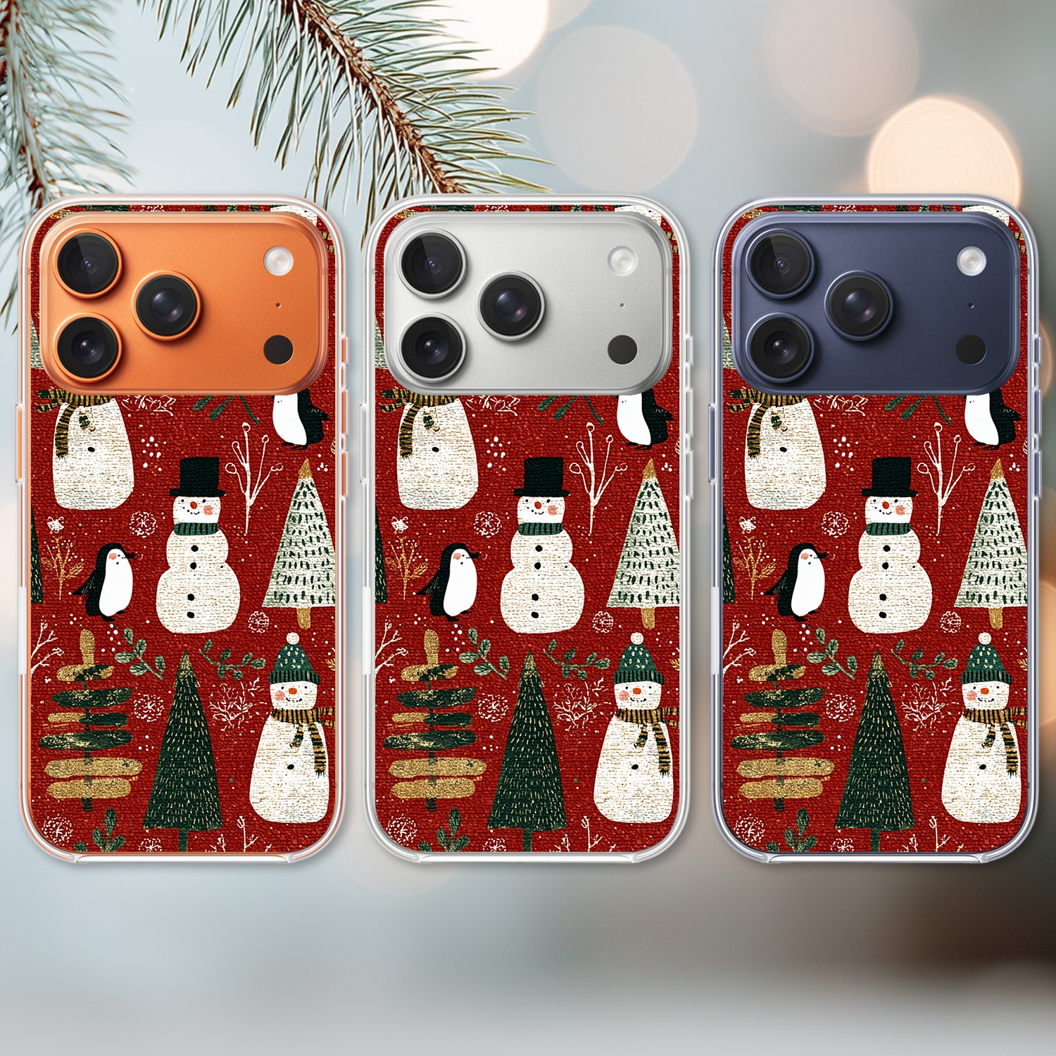 Etui do iPhone 17 Pro Max z MagSafe, Przytulne święta, Rustykalna świąteczna kraina 17 Pro i Pro Max-2