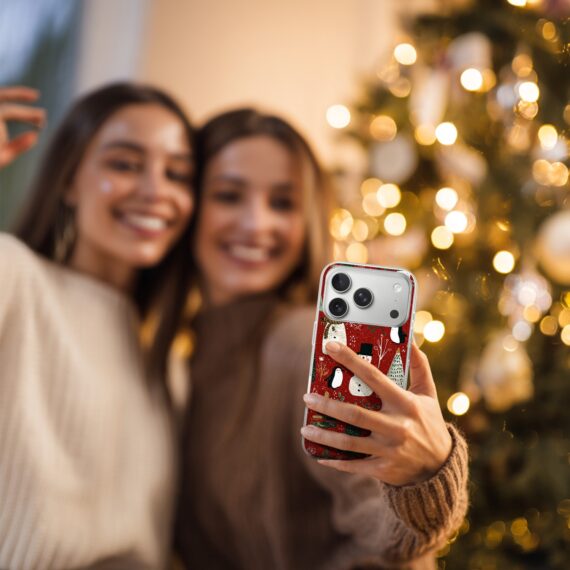 Etui do iPhone 17 Pro Max z MagSafe, Przytulne święta, Rustykalna świąteczna kraina Artboard 1