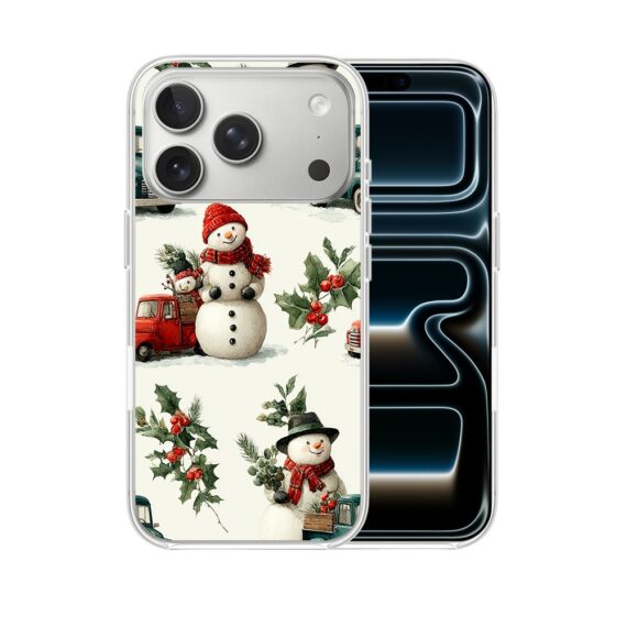 Etui do iPhone 17 Pro Max z MagSafe, Przytulne święta, Zimowe miasteczko, przeźroczyste 17 Pro i Pro Max