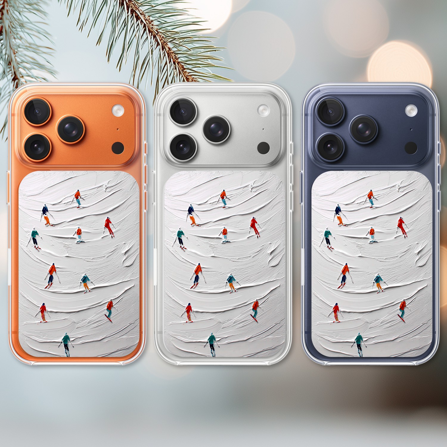 Etui do iPhone 17 Pro Max z MagSafe, Zimowa Magia, Narciarski obraz, przeźroczyste 17 Pro i Pro Max-2