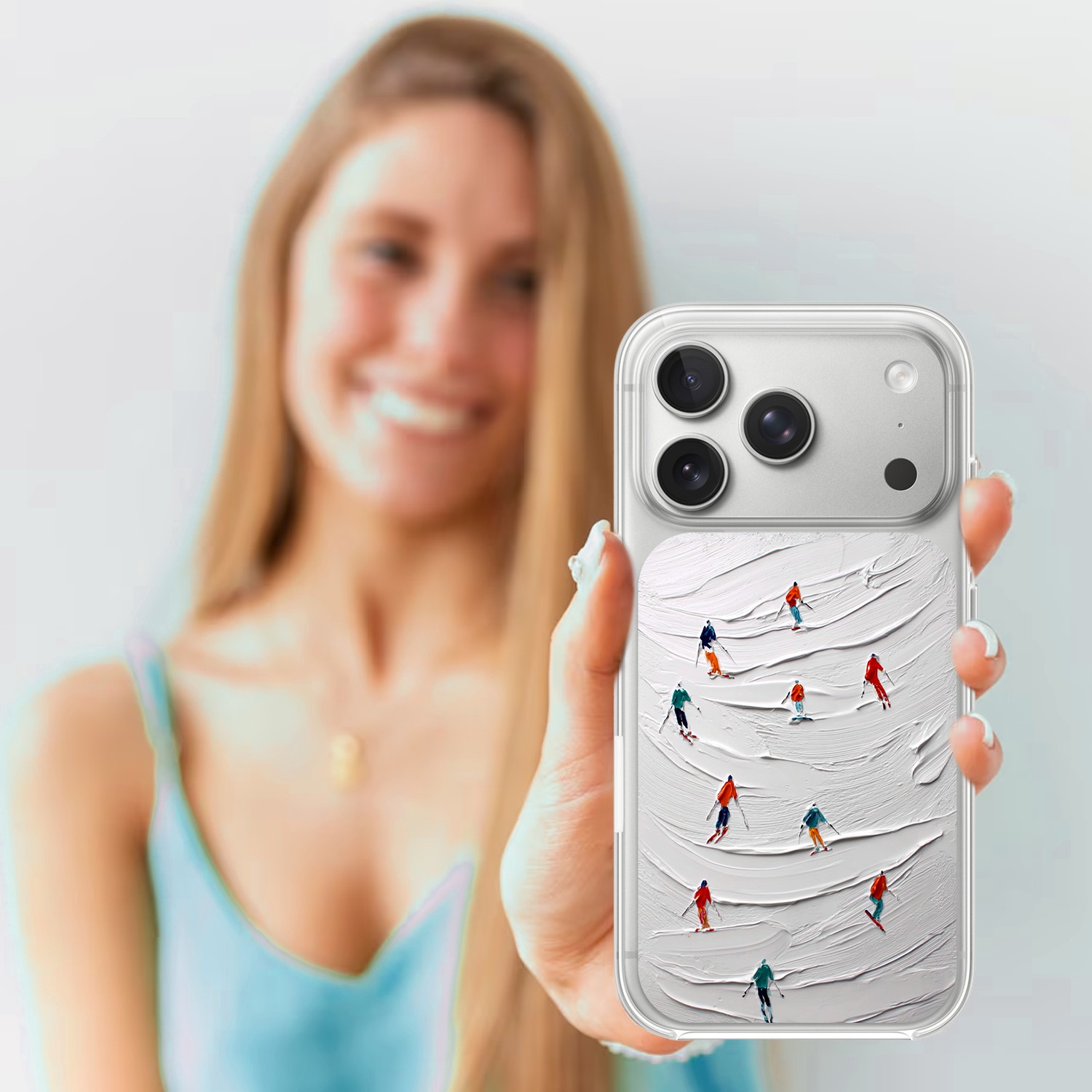 Etui do iPhone 17 Pro Max z MagSafe, Zimowa Magia, Narciarski obraz, przeźroczyste 17 Pro i Pro Max-4