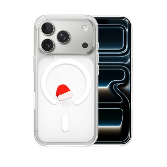 Etui do iPhone 17 Pro Max z MagSafe, czapka Mikołaja, przeźroczyste5